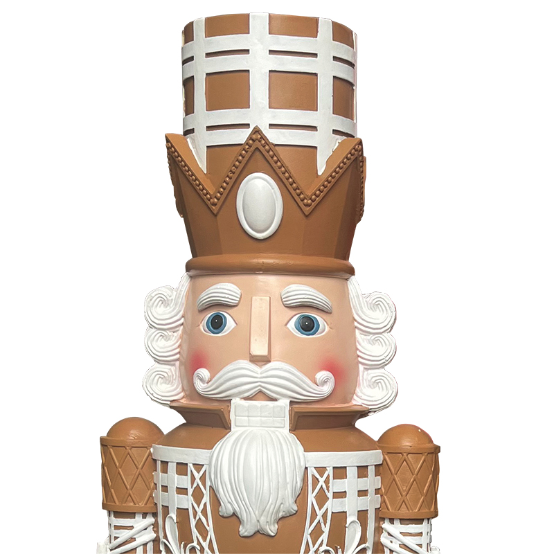 Brown Resin Nutcracker Figuuri Kodin ja loman koristelu Pähkinänsärkijä Ainutlaatuinen ja tyylikäs pähkinänsärkijä (2)