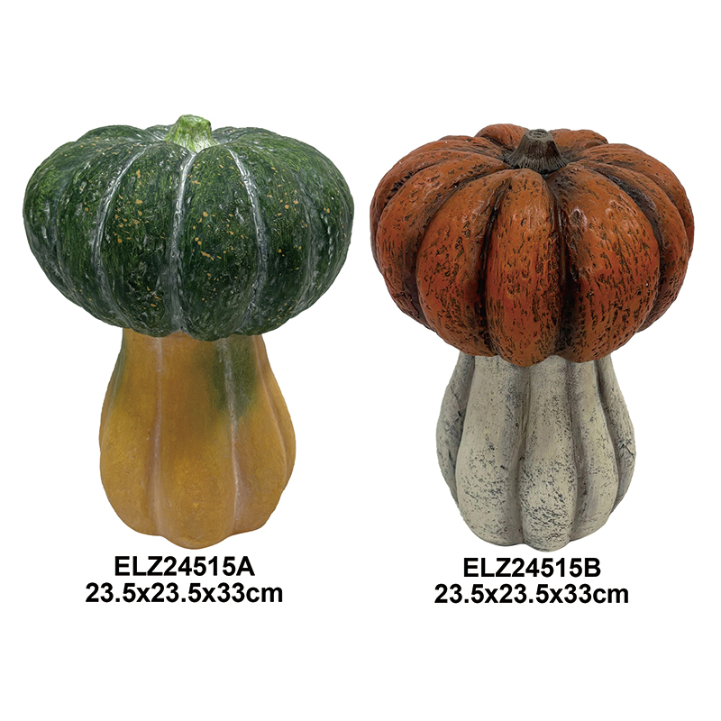 Vrtna dekoracija za noč čarovnic Fiber Clay Pumpkin Collection Sezona žetve (16)